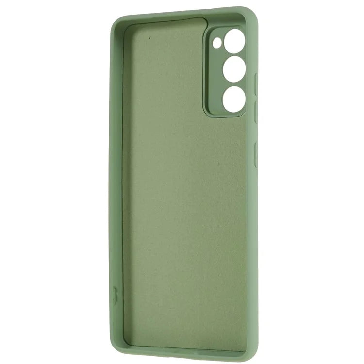 For Samsung Galaxy A03s (166.5 x 75.98 x 9.14mm) Camera Protection TPU Phone Case Liquid Silicone Texture 2.0mm Thick Shock Absorption Cover