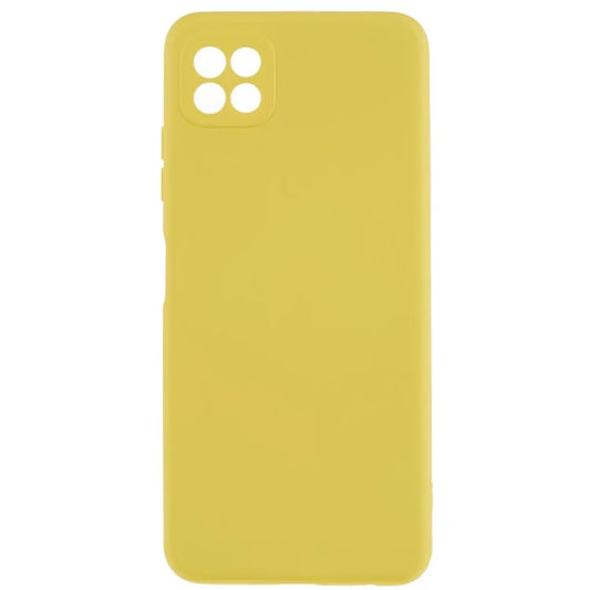 For Samsung Galaxy A22 5G (EU Version) Flexible TPU Anti-Scratch Phone Case Liquid Silicone Texture 2.0mm Thick Camera Protection Back Cover