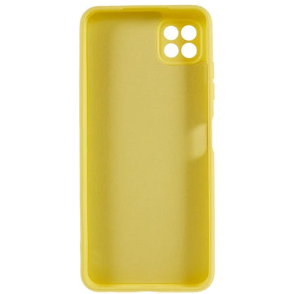 For Samsung Galaxy A22 5G (EU Version) Flexible TPU Anti-Scratch Phone Case Liquid Silicone Texture 2.0mm Thick Camera Protection Back Cover