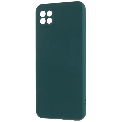 For Samsung Galaxy A22 5G (EU Version) Flexible TPU Anti-Scratch Phone Case Liquid Silicone Texture 2.0mm Thick Camera Protection Back Cover