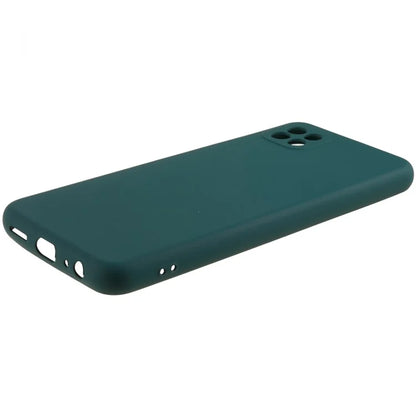 For Samsung Galaxy A22 5G (EU Version) Flexible TPU Anti-Scratch Phone Case Liquid Silicone Texture 2.0mm Thick Camera Protection Back Cover