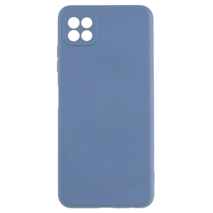 For Samsung Galaxy A22 5G (EU Version) Flexible TPU Anti-Scratch Phone Case Liquid Silicone Texture 2.0mm Thick Camera Protection Back Cover