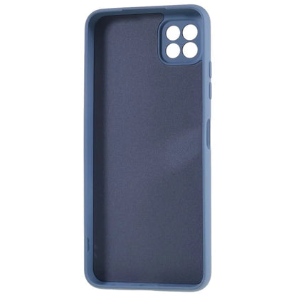 For Samsung Galaxy A22 5G (EU Version) Flexible TPU Anti-Scratch Phone Case Liquid Silicone Texture 2.0mm Thick Camera Protection Back Cover