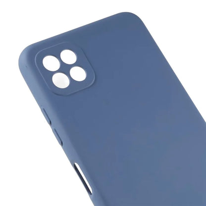 For Samsung Galaxy A22 5G (EU Version) Flexible TPU Anti-Scratch Phone Case Liquid Silicone Texture 2.0mm Thick Camera Protection Back Cover