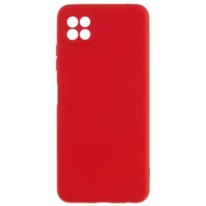 For Samsung Galaxy A22 5G (EU Version) Flexible TPU Anti-Scratch Phone Case Liquid Silicone Texture 2.0mm Thick Camera Protection Back Cover