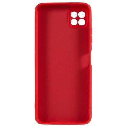 For Samsung Galaxy A22 5G (EU Version) Flexible TPU Anti-Scratch Phone Case Liquid Silicone Texture 2.0mm Thick Camera Protection Back Cover