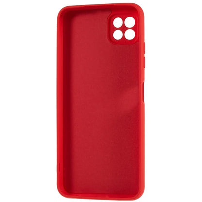 For Samsung Galaxy A22 5G (EU Version) Flexible TPU Anti-Scratch Phone Case Liquid Silicone Texture 2.0mm Thick Camera Protection Back Cover