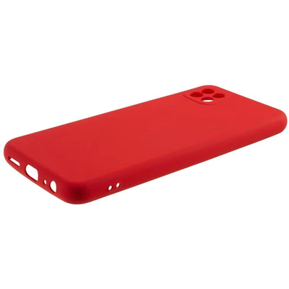 For Samsung Galaxy A22 5G (EU Version) Flexible TPU Anti-Scratch Phone Case Liquid Silicone Texture 2.0mm Thick Camera Protection Back Cover