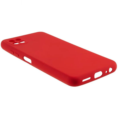 For Samsung Galaxy A22 5G (EU Version) Flexible TPU Anti-Scratch Phone Case Liquid Silicone Texture 2.0mm Thick Camera Protection Back Cover