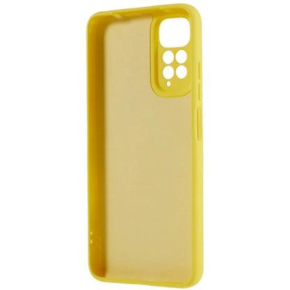 For Xiaomi Redmi Note 11S 4G Liquid Silicone Texture Feeling Phone Anti-drop Cover 2.0mm Thick Arc Edge TPU Case
