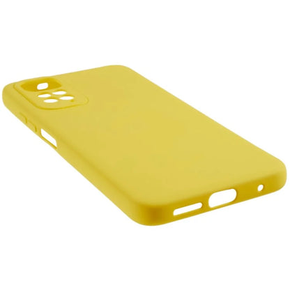 For Xiaomi Redmi Note 11S 4G Liquid Silicone Texture Feeling Phone Anti-drop Cover 2.0mm Thick Arc Edge TPU Case