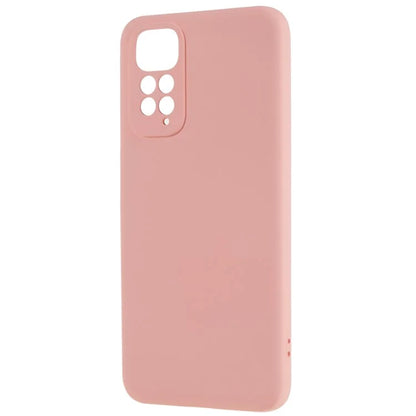 For Xiaomi Redmi Note 11S 4G Liquid Silicone Texture Feeling Phone Anti-drop Cover 2.0mm Thick Arc Edge TPU Case