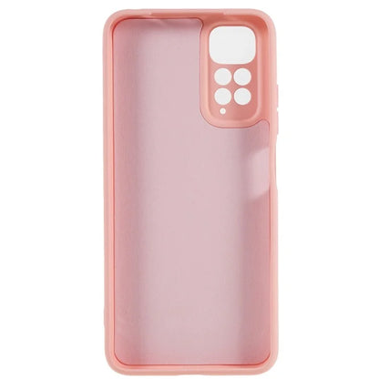 For Xiaomi Redmi Note 11S 4G Liquid Silicone Texture Feeling Phone Anti-drop Cover 2.0mm Thick Arc Edge TPU Case