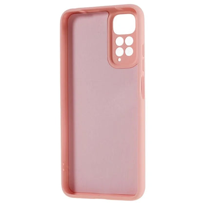For Xiaomi Redmi Note 11S 4G Liquid Silicone Texture Feeling Phone Anti-drop Cover 2.0mm Thick Arc Edge TPU Case