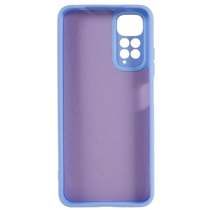 For Xiaomi Redmi Note 11S 4G Liquid Silicone Texture Feeling Phone Anti-drop Cover 2.0mm Thick Arc Edge TPU Case
