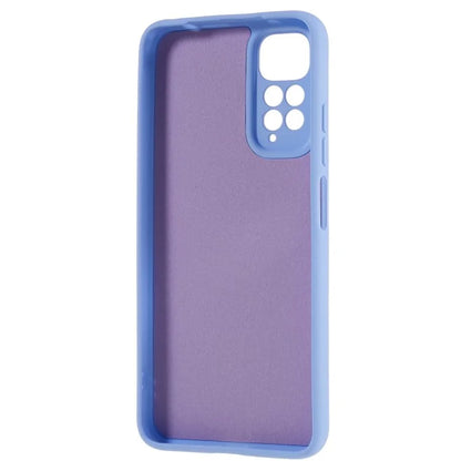 For Xiaomi Redmi Note 11S 4G Liquid Silicone Texture Feeling Phone Anti-drop Cover 2.0mm Thick Arc Edge TPU Case