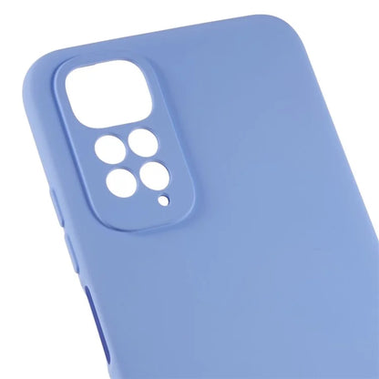 For Xiaomi Redmi Note 11S 4G Liquid Silicone Texture Feeling Phone Anti-drop Cover 2.0mm Thick Arc Edge TPU Case