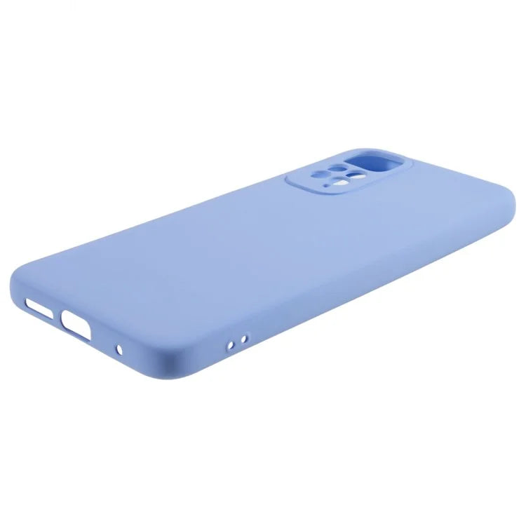 For Xiaomi Redmi Note 11S 4G Liquid Silicone Texture Feeling Phone Anti-drop Cover 2.0mm Thick Arc Edge TPU Case