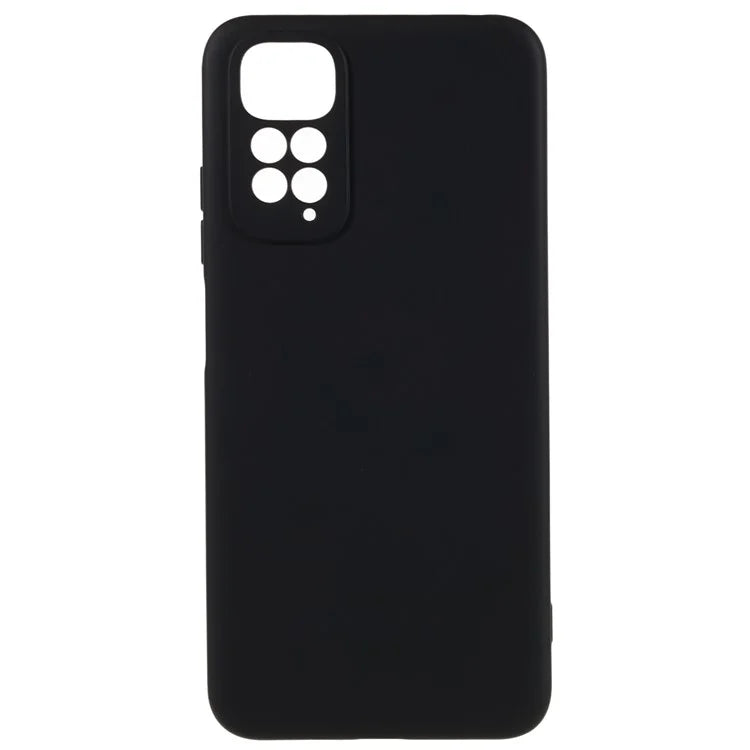 For Xiaomi Redmi Note 11S 4G Liquid Silicone Texture Feeling Phone Anti-drop Cover 2.0mm Thick Arc Edge TPU Case