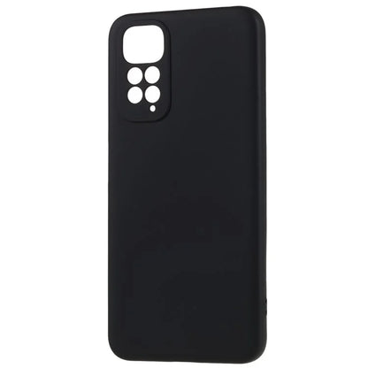 For Xiaomi Redmi Note 11S 4G Liquid Silicone Texture Feeling Phone Anti-drop Cover 2.0mm Thick Arc Edge TPU Case
