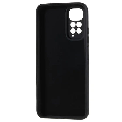 For Xiaomi Redmi Note 11S 4G Liquid Silicone Texture Feeling Phone Anti-drop Cover 2.0mm Thick Arc Edge TPU Case
