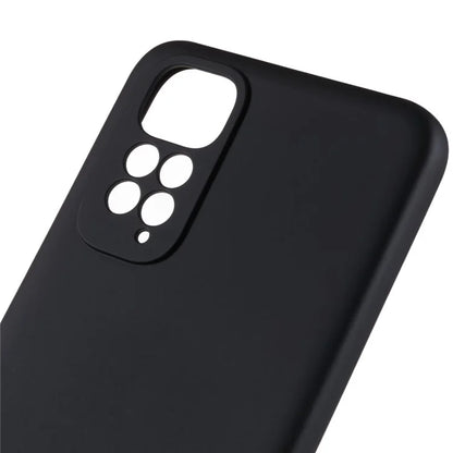 For Xiaomi Redmi Note 11S 4G Liquid Silicone Texture Feeling Phone Anti-drop Cover 2.0mm Thick Arc Edge TPU Case