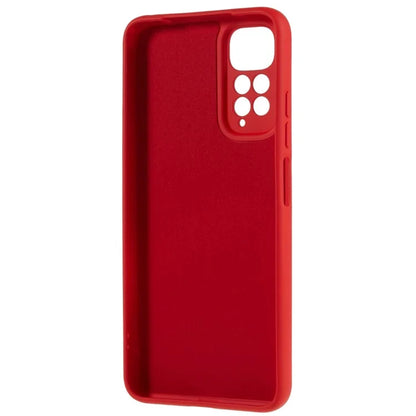 For Xiaomi Redmi Note 11S 4G Liquid Silicone Texture Feeling Phone Anti-drop Cover 2.0mm Thick Arc Edge TPU Case