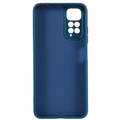 For Xiaomi Redmi Note 11S 4G Liquid Silicone Texture Feeling Phone Anti-drop Cover 2.0mm Thick Arc Edge TPU Case