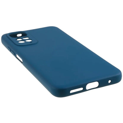 For Xiaomi Redmi Note 11S 4G Liquid Silicone Texture Feeling Phone Anti-drop Cover 2.0mm Thick Arc Edge TPU Case