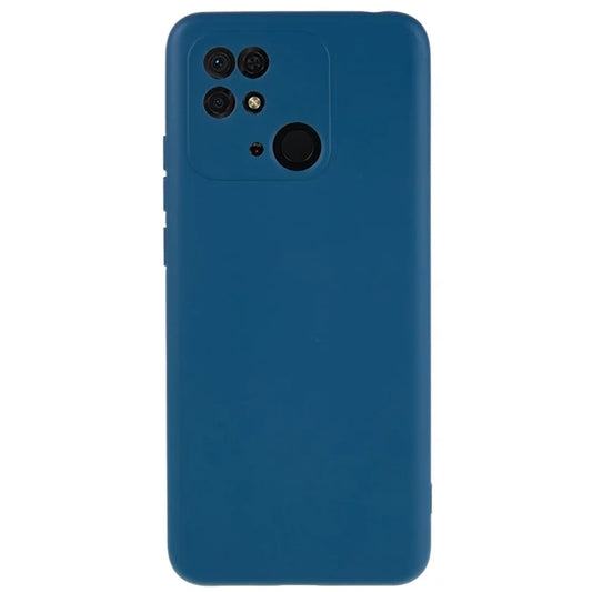 2.0mm Thick TPU Cover for Xiaomi Redmi 10C 4G, Liquid Silicone Texture Arc Edge Protective Back Case