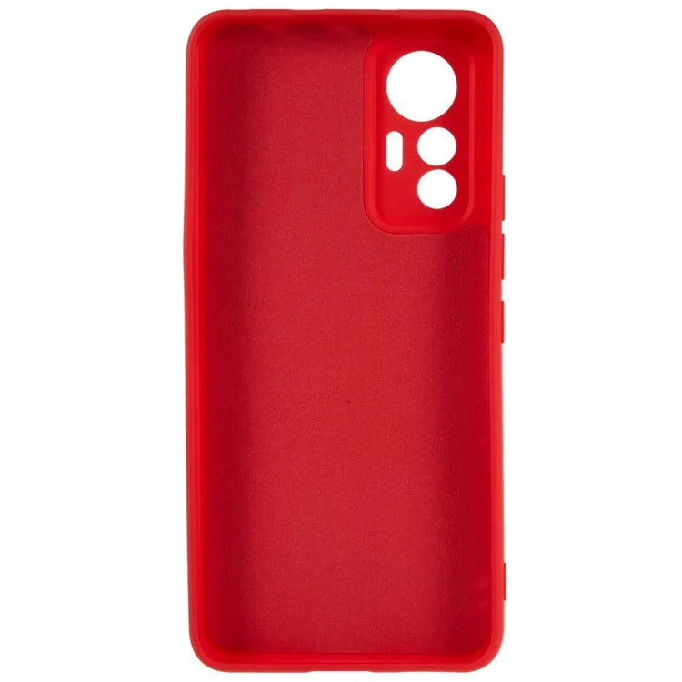 For Xiaomi 12 Lite 5G Arc Edge TPU Back Case 2.0mm Thick Liquid Silicone Texture Protective Cover