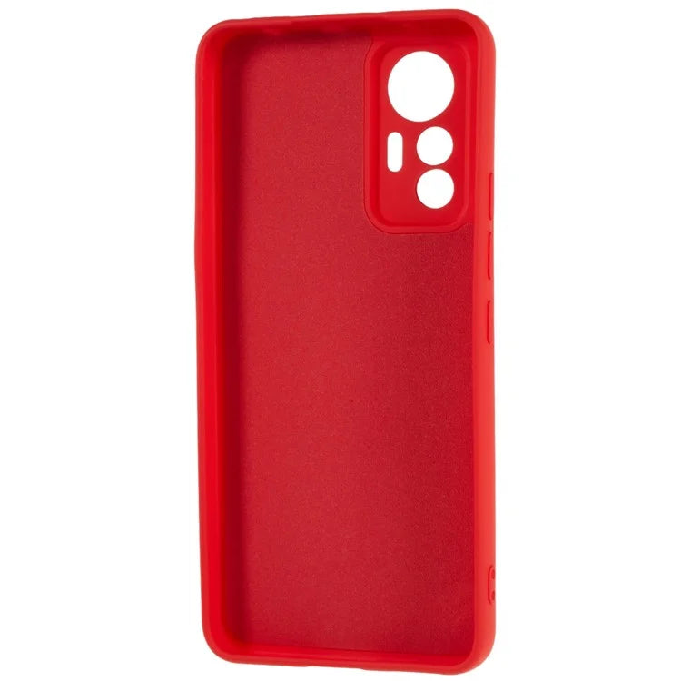 For Xiaomi 12 Lite 5G Arc Edge TPU Back Case 2.0mm Thick Liquid Silicone Texture Protective Cover