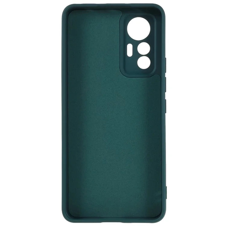 For Xiaomi 12 Lite 5G Arc Edge TPU Back Case 2.0mm Thick Liquid Silicone Texture Protective Cover