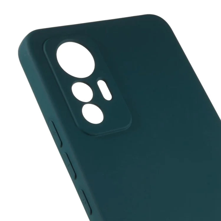 For Xiaomi 12 Lite 5G Arc Edge TPU Back Case 2.0mm Thick Liquid Silicone Texture Protective Cover
