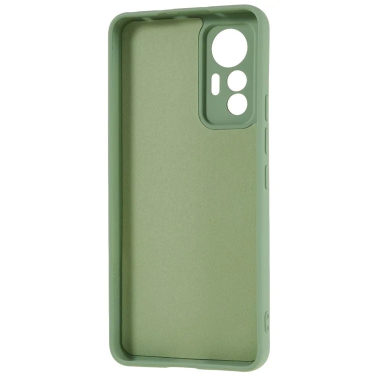 For Xiaomi 12 Lite 5G Arc Edge TPU Back Case 2.0mm Thick Liquid Silicone Texture Protective Cover
