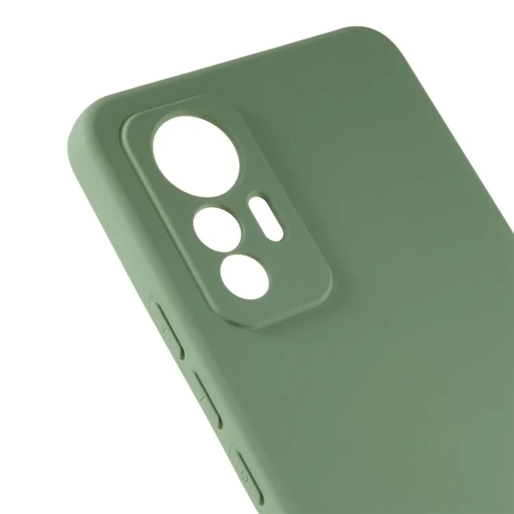 For Xiaomi 12 Lite 5G Arc Edge TPU Back Case 2.0mm Thick Liquid Silicone Texture Protective Cover