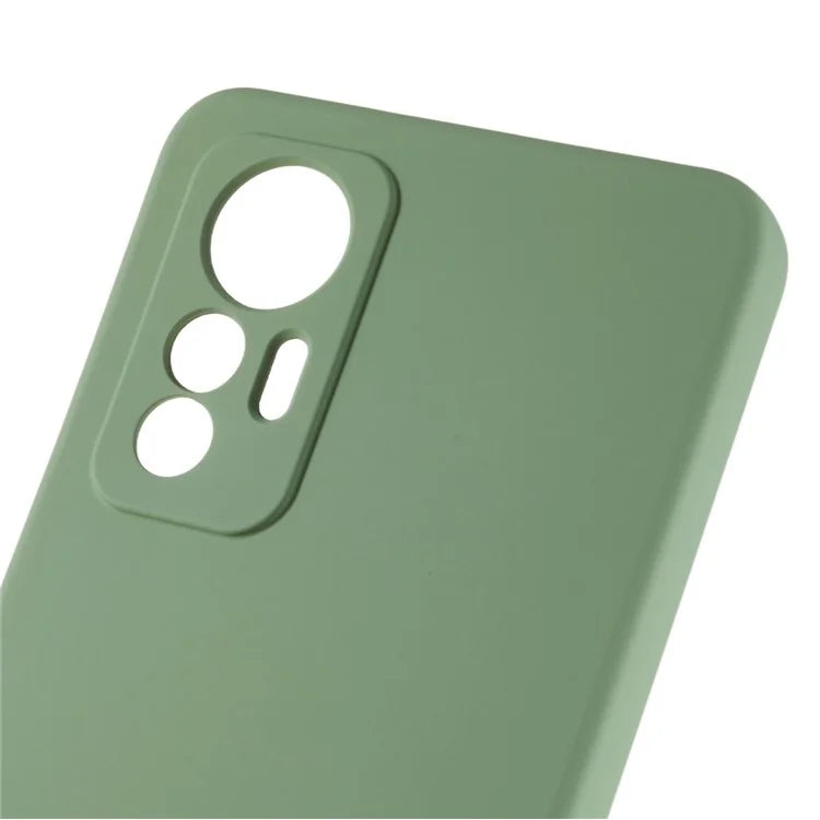 For Xiaomi 12 Lite 5G Arc Edge TPU Back Case 2.0mm Thick Liquid Silicone Texture Protective Cover