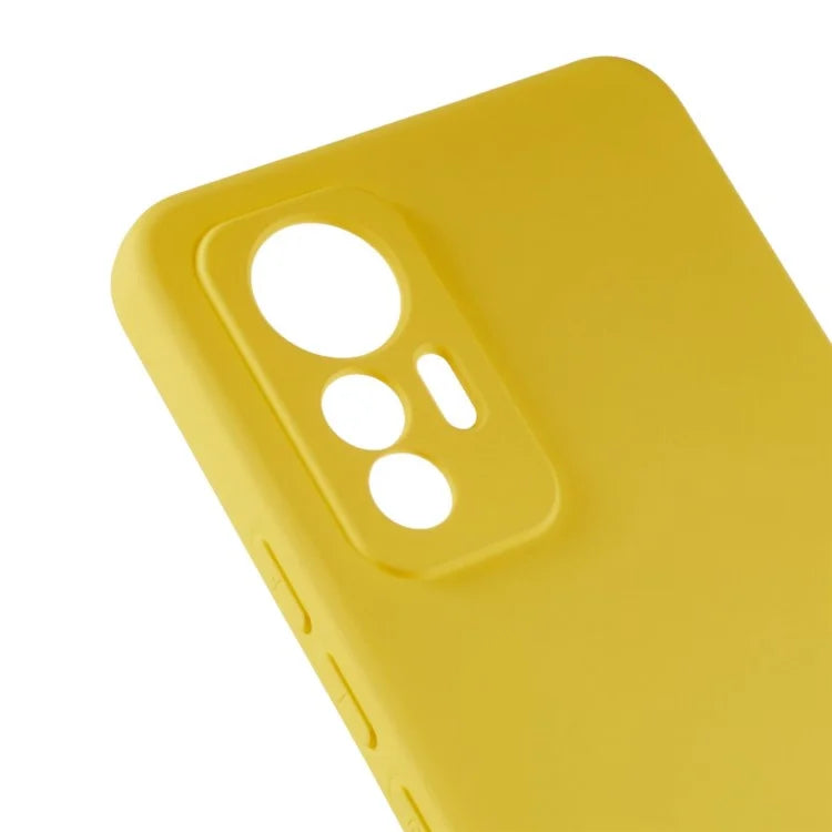 For Xiaomi 12 Lite 5G Arc Edge TPU Back Case 2.0mm Thick Liquid Silicone Texture Protective Cover