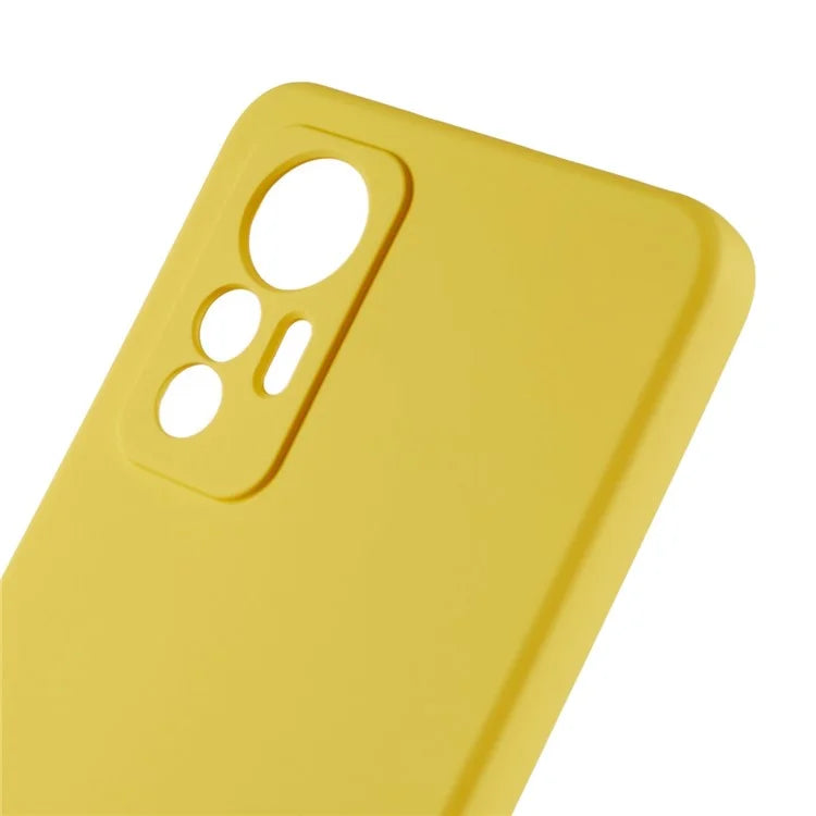 For Xiaomi 12 Lite 5G Arc Edge TPU Back Case 2.0mm Thick Liquid Silicone Texture Protective Cover