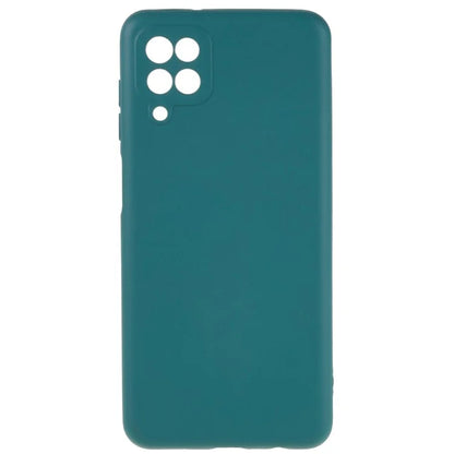 For Samsung Galaxy A12 / M12 / A12 Nacho 4G Liquid Silicone Texture Cellphone Drop-proof Cover 2.0mm Thick Arc Edge TPU Case