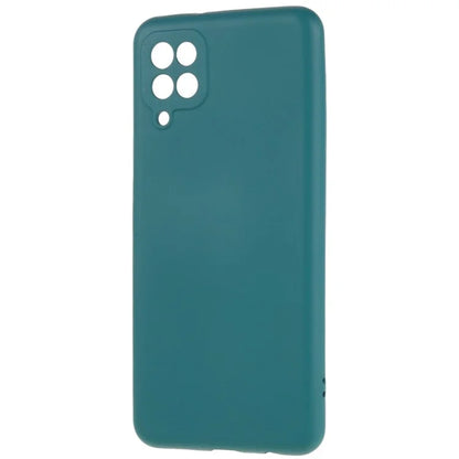 For Samsung Galaxy A12 / M12 / A12 Nacho 4G Liquid Silicone Texture Cellphone Drop-proof Cover 2.0mm Thick Arc Edge TPU Case