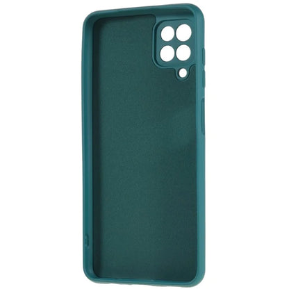 For Samsung Galaxy A12 / M12 / A12 Nacho 4G Liquid Silicone Texture Cellphone Drop-proof Cover 2.0mm Thick Arc Edge TPU Case