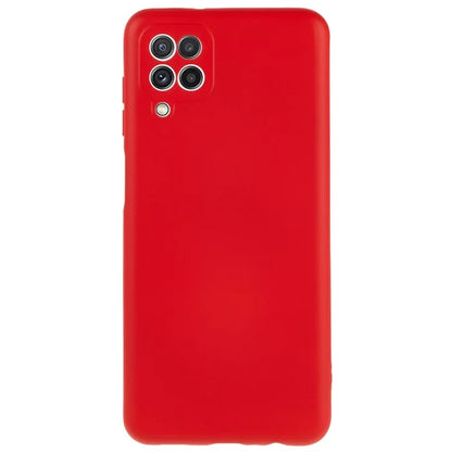 For Samsung Galaxy A12 / M12 / A12 Nacho 4G Liquid Silicone Texture Cellphone Drop-proof Cover 2.0mm Thick Arc Edge TPU Case