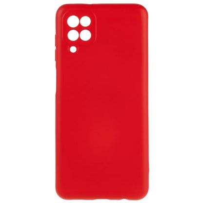 For Samsung Galaxy A12 / M12 / A12 Nacho 4G Liquid Silicone Texture Cellphone Drop-proof Cover 2.0mm Thick Arc Edge TPU Case