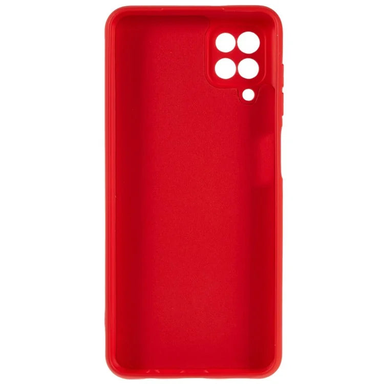 For Samsung Galaxy A12 / M12 / A12 Nacho 4G Liquid Silicone Texture Cellphone Drop-proof Cover 2.0mm Thick Arc Edge TPU Case