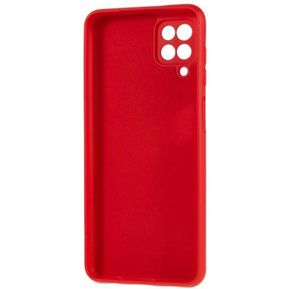 For Samsung Galaxy A12 / M12 / A12 Nacho 4G Liquid Silicone Texture Cellphone Drop-proof Cover 2.0mm Thick Arc Edge TPU Case
