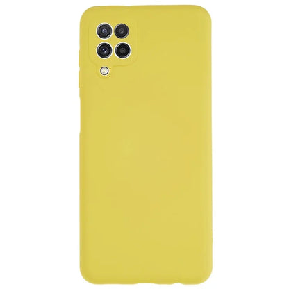 For Samsung Galaxy A12 / M12 / A12 Nacho 4G Liquid Silicone Texture Cellphone Drop-proof Cover 2.0mm Thick Arc Edge TPU Case