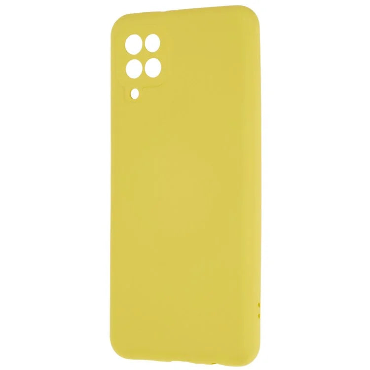 For Samsung Galaxy A12 / M12 / A12 Nacho 4G Liquid Silicone Texture Cellphone Drop-proof Cover 2.0mm Thick Arc Edge TPU Case