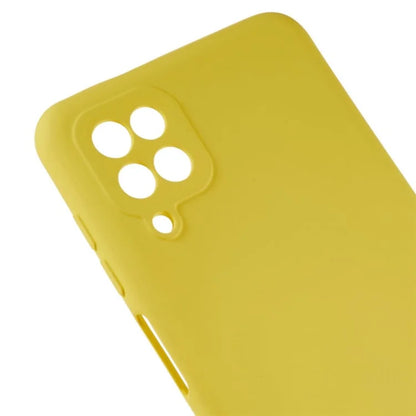 For Samsung Galaxy A12 / M12 / A12 Nacho 4G Liquid Silicone Texture Cellphone Drop-proof Cover 2.0mm Thick Arc Edge TPU Case