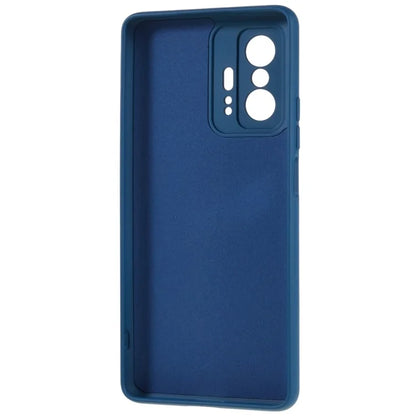 For Xiaomi 11T 5G / 11T Pro 5G Solid Color Liquid Silicone Texture Phone Cover 2.0mm Thick Arc Edge TPU Anti-scratch Case